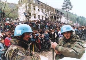 demonstratie Srebrenica